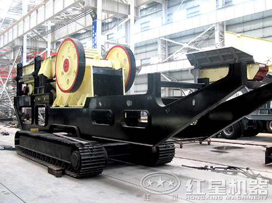 紅星履帶式液壓驅(qū)動(dòng)破碎站，助力建筑垃圾變廢為寶